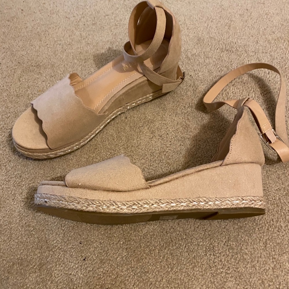 Never worn wedge sandals